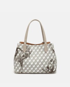 ⁦شنطه نسائيه جلد بيج بطبعات الخيل | ZLH525L⁩ - الصورة ⁦3⁩