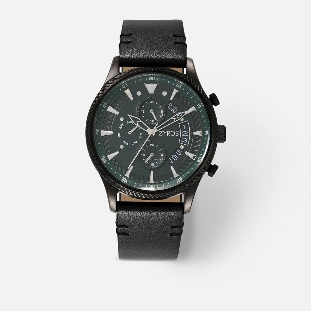 ZAL104M020802 ساعة رجاليه من الجلد الاسود | ZAL104M - الصورة 1