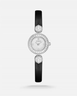 ساعة نسائية بسير جلد باللون الأسود | ZOL012F