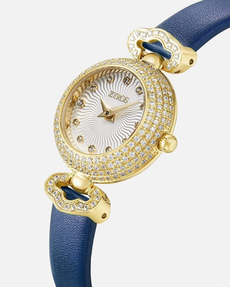 Alternative view of ساعة نسائية من الجلد بلون أزرق | ZOL030F