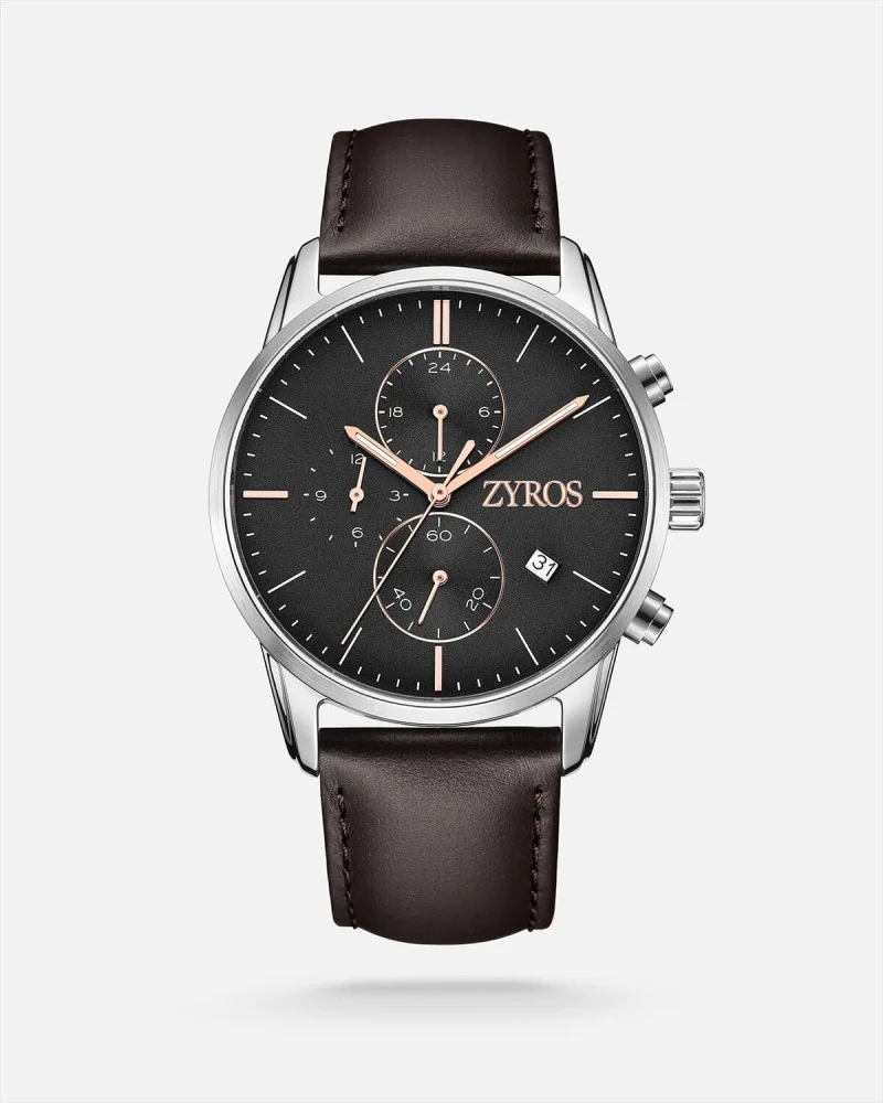 ساعة رجالية كلاسيك باللون البني | ZAL188M