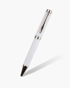 قلم رجالي فاخر بلون أبيض وفضي | ZTP031M
