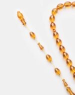 ⁦سبحة من السندلس المعرق بلون عسلي | ZRS055M⁩ - الصورة ⁦2⁩