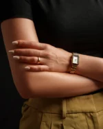 ⁦ساعة نورة باللون الذهبي | LAS006LGW⁩ - الصورة ⁦3⁩