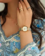 ⁦ساعة ميثاء باللون الذهبي والفضي | LOS003LMGW⁩ - الصورة ⁦2⁩