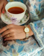 ⁦ساعة ميثاء باللون الذهبي والفضي | LOS003LMGW⁩ - الصورة ⁦3⁩