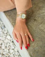 ⁦ساعة الحسناء باللون الذهبي والفضي | LOS004LMGW⁩ - الصورة ⁦4⁩