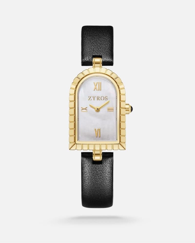 ساعة نسائية جلد بلون أسود | ZAL194F