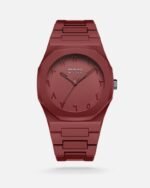 ساعة رجالية بسير كاربون بلون أحمر | ZPP004M