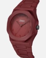 ⁦ساعة رجالية بسير كاربون بلون أحمر | ZPP004M⁩ - الصورة ⁦2⁩