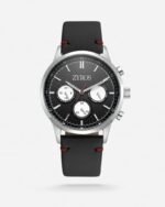 ساعة رجالية من الجلد بلون أسود | ZAL179M