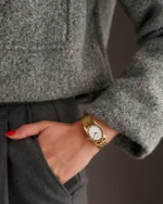 ⁦ساعه لمار بلون ذهبي | LAS007L⁩ - الصورة ⁦4⁩