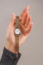 ⁦ساعه لمار بلون ذهبي وفضي | LAS007L⁩ - الصورة ⁦3⁩