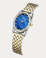 ⁦ساعه لمار بلون ذهبي وفضي | LAS007L⁩ - الصورة ⁦5⁩