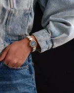 ⁦ساعه صدف بلون ذهبي وفضي | LOS006L⁩ - الصورة ⁦4⁩