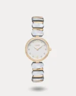 ساعه صدف بلون ذهبي وفضي | LOS006L