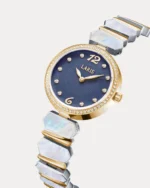 ⁦ساعه صدف بلون ذهبي وفضي | LOS006L⁩ - الصورة ⁦5⁩