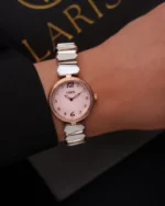 ⁦ساعه صدف بلون روزجولد وفضي | LOS006L⁩ - الصورة ⁦2⁩