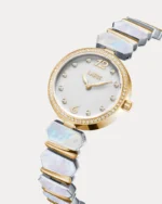 ⁦ساعه صدف بلون ذهبي وفضي | LOS006L⁩ - الصورة ⁦5⁩