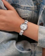 ⁦ساعه صدف بلون فضي | LOS006L⁩ - الصورة ⁦4⁩