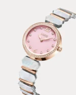 ⁦ساعه صدف بلون روزجولد وفضي | LOS006L⁩ - الصورة ⁦5⁩