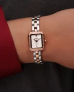 ⁦ساعه أريام بلون روز جولد وفضي | LOS008L⁩ - الصورة ⁦2⁩