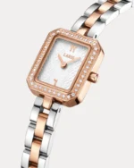 ⁦ساعه أريام بلون روز جولد وفضي | LOS008L⁩ - الصورة ⁦5⁩