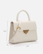 ⁦شنطة نسائية أنيقة بلون أبيض | ZLH1029F⁩ - الصورة ⁦4⁩