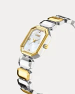 ⁦ساعة السبائك النسائية بلون ذهبي وفضي | LAS011L⁩ - الصورة ⁦5⁩