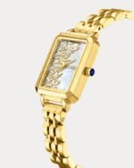 ⁦ساعة مها بنقوش عربيه بلون ذهبي | LAS012L⁩ - الصورة ⁦5⁩