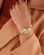 ⁦ساعة أريج بلون الذهبي والفضي | LAS008L⁩ - الصورة ⁦4⁩