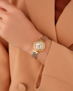 ⁦ساعة أريج بلون الذهبي والفضي | LAS008L⁩ - الصورة ⁦3⁩