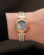 ⁦ساعة أريج بلون الذهبي والفضي | LAS008L⁩ - الصورة ⁦2⁩