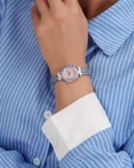 ⁦ساعة أريج بلون فضي | LAS008L⁩ - الصورة ⁦4⁩