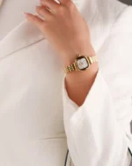 ⁦ساعة هاجر بلون ذهبي | LAS009L⁩ - الصورة ⁦3⁩