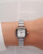 ⁦ساعة هاجر بلون فضي | LAS009L⁩ - الصورة ⁦2⁩