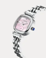 ⁦ساعة هاجر بلون فضي | LAS009L⁩ - الصورة ⁦5⁩