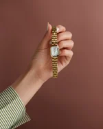 ⁦ساعة رهف النسائية بلون ذهبي | LAS010L⁩ - الصورة ⁦4⁩