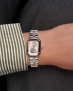 ⁦ساعة رهف النسائية ذهبي وفضي | LAS010L⁩ - الصورة ⁦2⁩