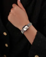 ⁦ساعة رهف النسائية بلون ذهبي وفضي | LAS010L⁩ - الصورة ⁦3⁩