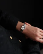 ⁦ساعة رهف النسائية بلون ذهبي وفضي | LAS010L⁩ - الصورة ⁦4⁩