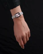 ⁦ساعة رهف النسائية بلون فضي | LAS010L⁩ - الصورة ⁦3⁩