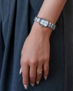 ⁦ساعة السبائك النسائية فضي | LAS011L⁩ - الصورة ⁦3⁩