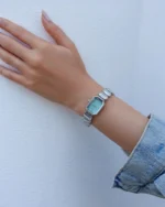 ⁦ساعة السبائك النسائية بلون فضي | LAS011L⁩ - الصورة ⁦4⁩