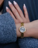 ⁦ساعة الخلية النسائية بلون الذهبي | LAS013L⁩ - الصورة ⁦4⁩