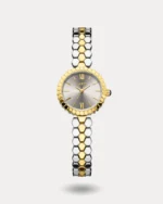 ساعة الخلية النسائية بلون الذهبي والفضي | LAS013L