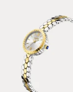 ⁦ساعة الخلية النسائية بلون الذهبي والفضي | LAS013L⁩ - الصورة ⁦8⁩