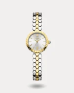 ساعة الخلية النسائية بلون الذهبي والفضي | LAS013L