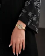 ⁦ساعة منار من الاستيل بلون ذهبي | LOS009L⁩ - الصورة ⁦3⁩