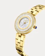 ⁦ساعة منار من الاستيل بلون ذهبي | LOS009L⁩ - الصورة ⁦5⁩